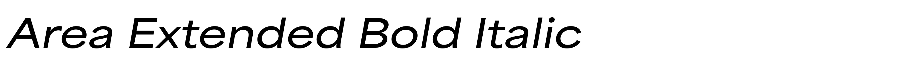 Area Extended Bold Italic